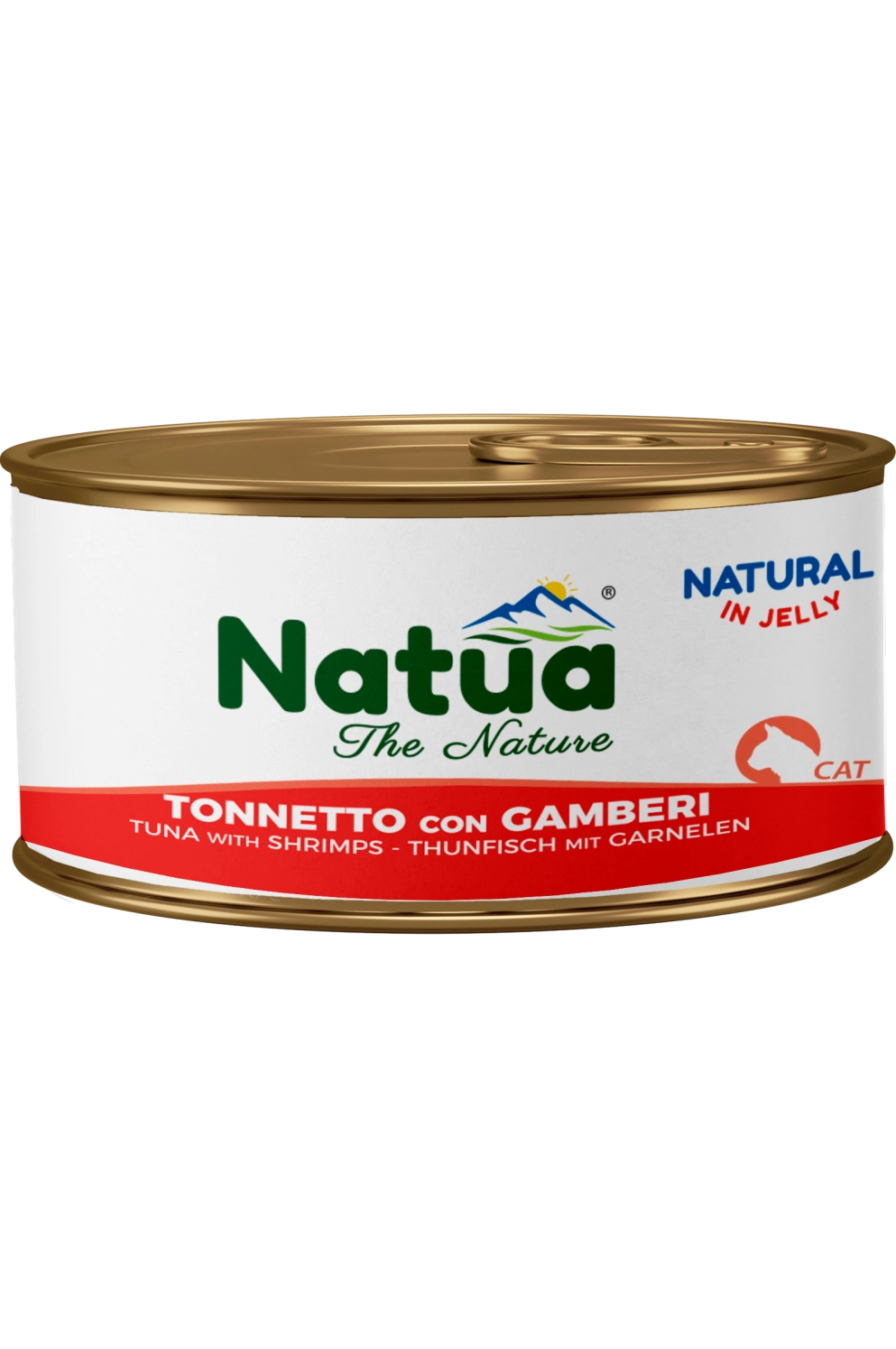 Natua Natural Jelly - Tonnetto con Gamberi - Cibo umido per gatto adulto