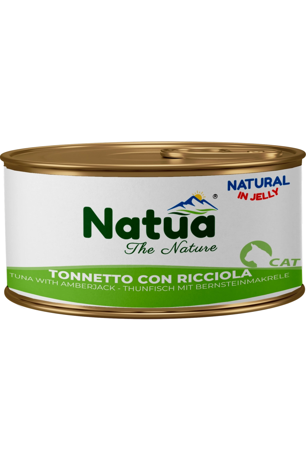 Natua Natural Jelly - Tonnetto con Ricciola - Cibo umido per gatto adulto - 85 gr