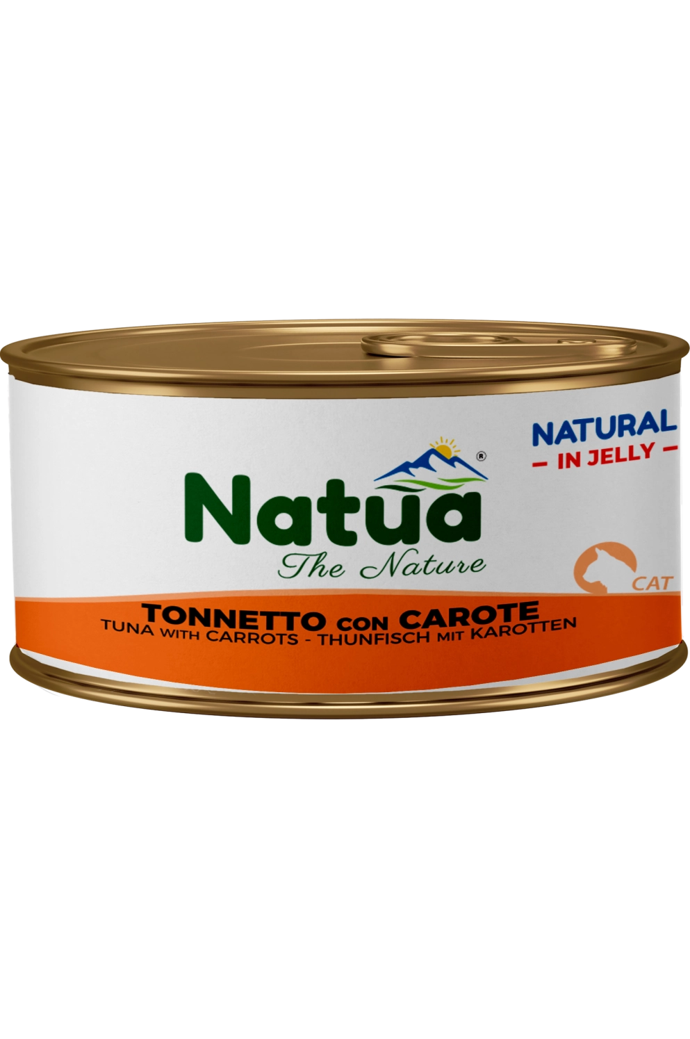 Natua Natural Jelly - Tonnetto con Carote - Cibo umido per gatto adulto - 85 gr