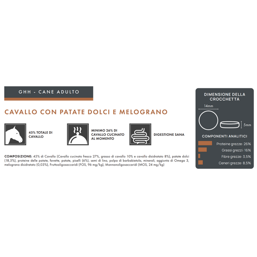 Cavallo con patate dolci e melograno - Elisyr Grain Free