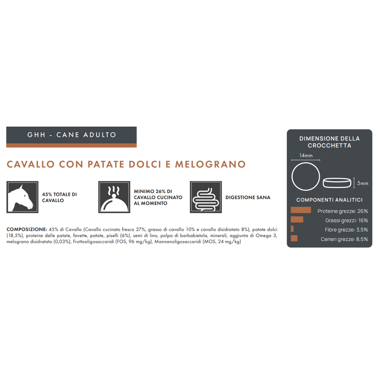 Cavallo con patate dolci e melograno - Elisyr Grain Free