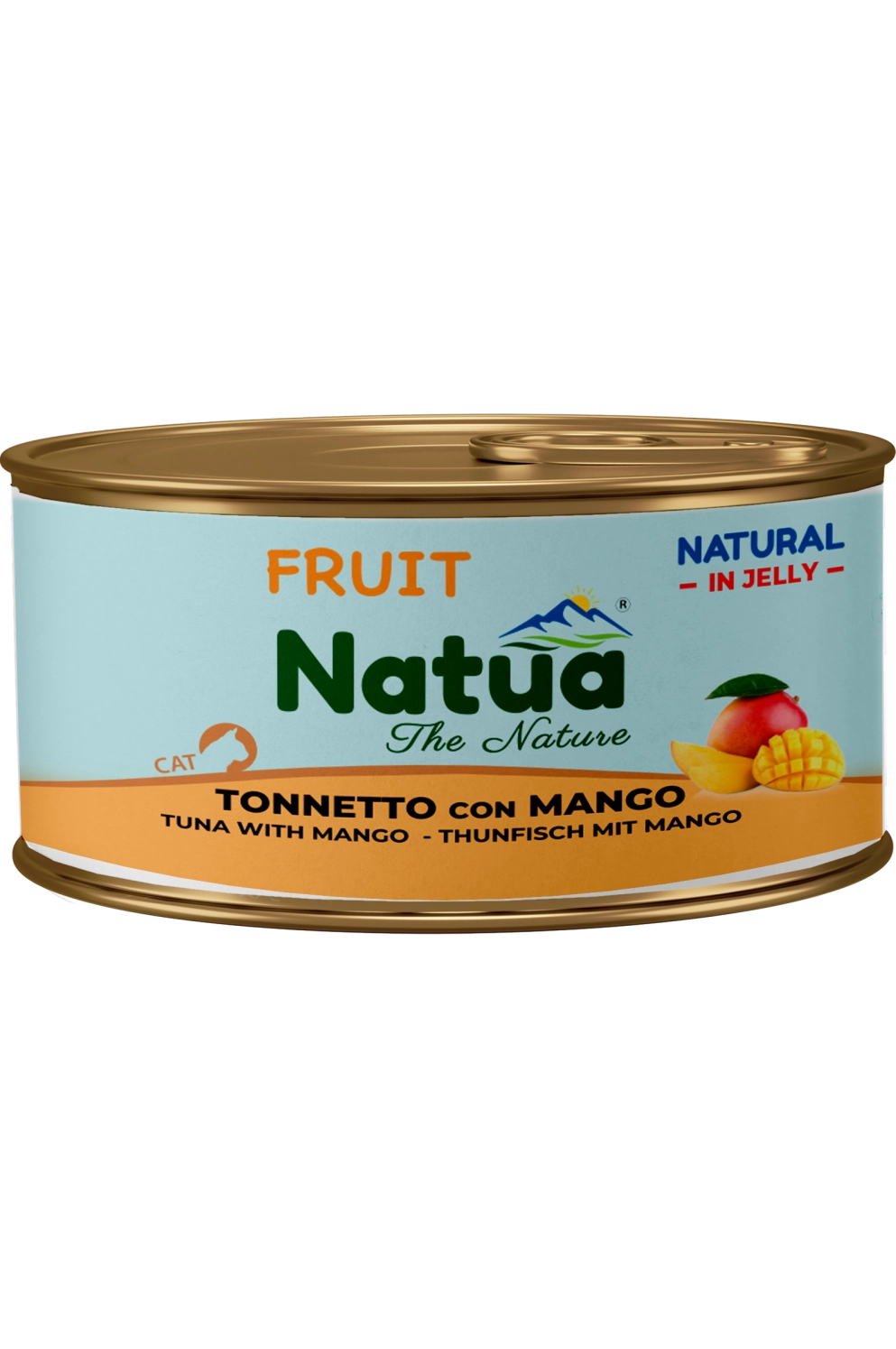 Natua Natural Jelly - Tonnetto con Mango - Cibo umido per gatto adulto - 85 gr