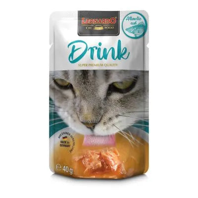 Leonardo Drink - Bevanda per gatti adulti al Brodo di Merluzzo - 40 g