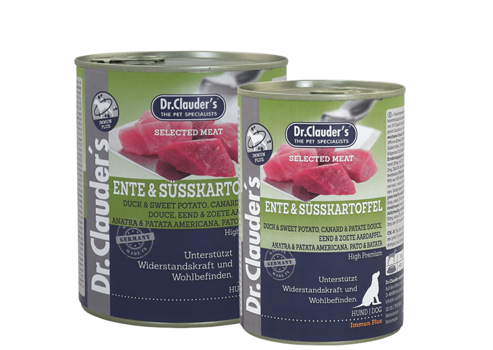 Dr. Clauder's Selected Meat - Anatra e Patate Dolci - Cibo umido per cani adulti