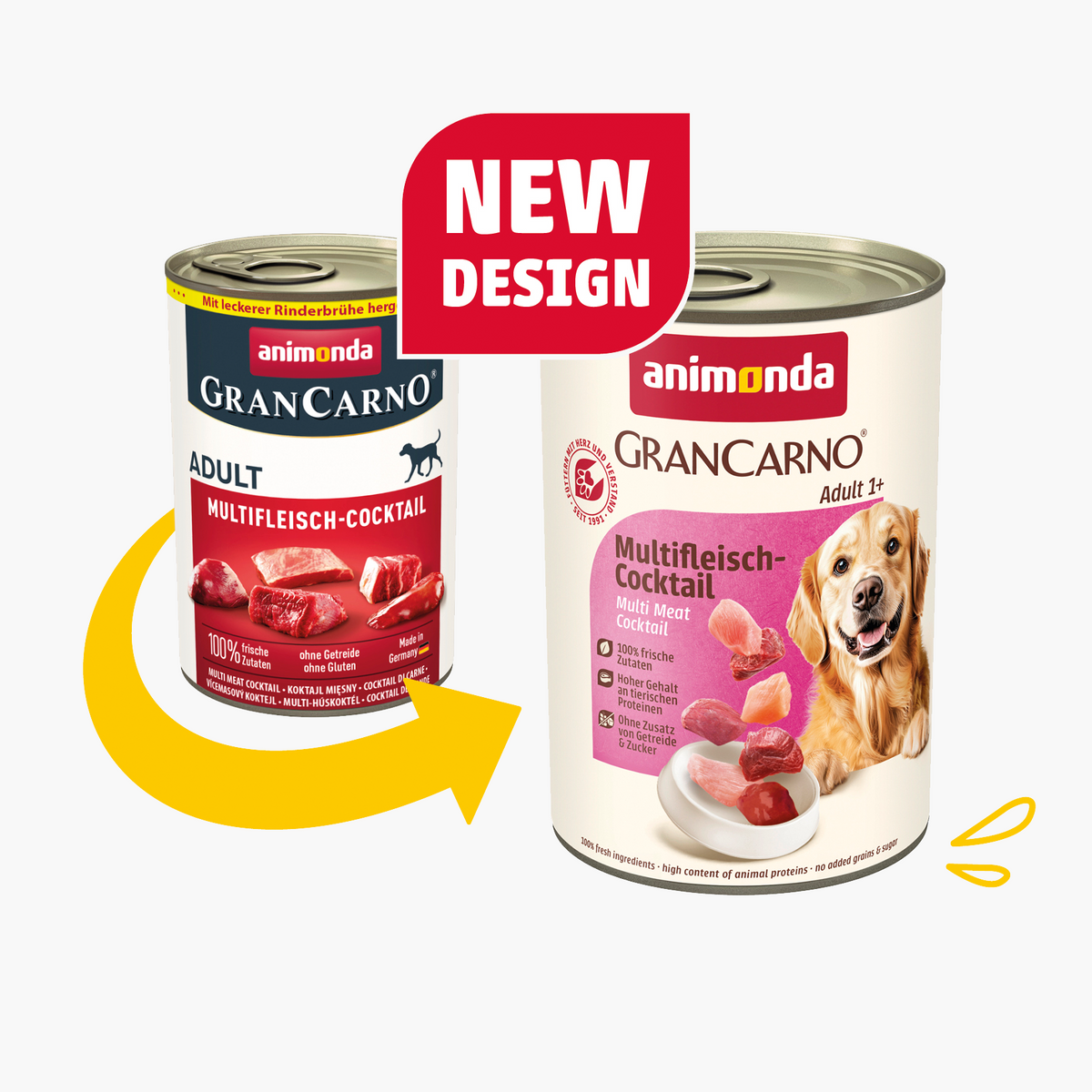 Animonda GranCarno - Mix di Carne Cocktail - Cibo umido per cani adulti - Grain Free