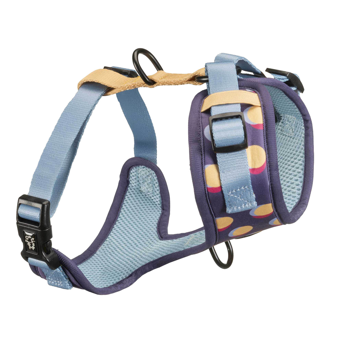 Pettorina in Neoprene Regolabile per Cani | Si Adatta Perfettamente al Corpo del Cane | Pois - Rino & Joe