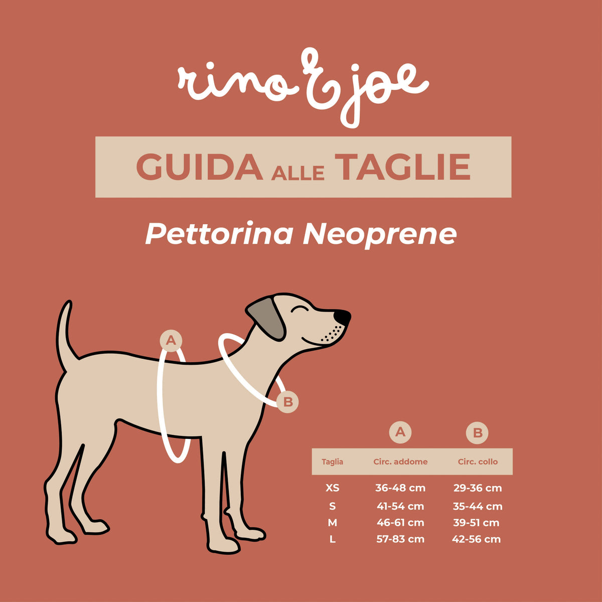 Pettorina in Neoprene Regolabile per Cani | Si Adatta Perfettamente al Corpo del Cane | Pied Poule - Rino & Joe