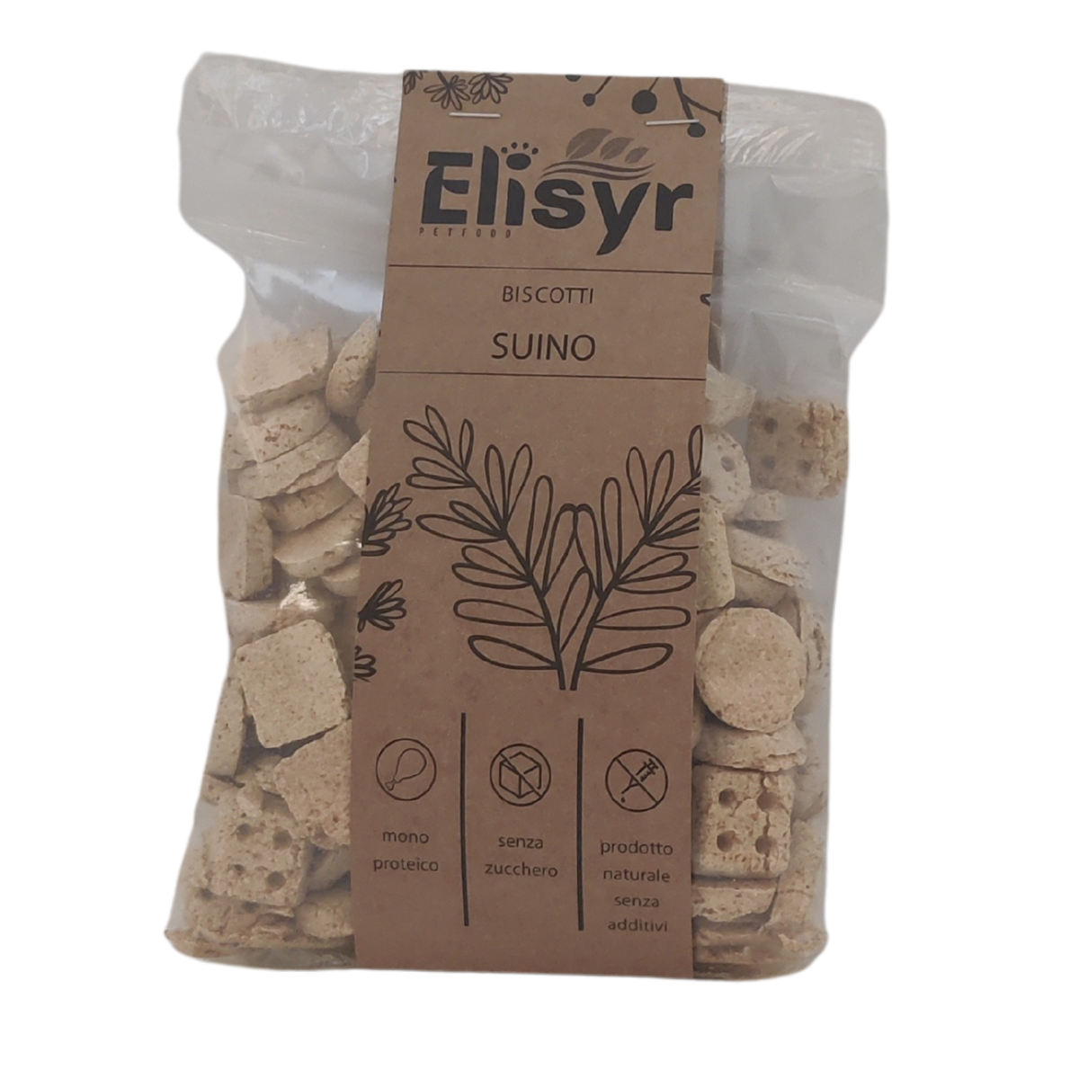 Biscotti Monoproteici Suino - 400g - Elisyr
