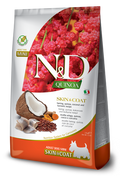 Farmina N&D Skin&Coat Mini - Crocchette Cane Adulto - Taglia Piccola - Aringa, quinoa, cocco e curcuma