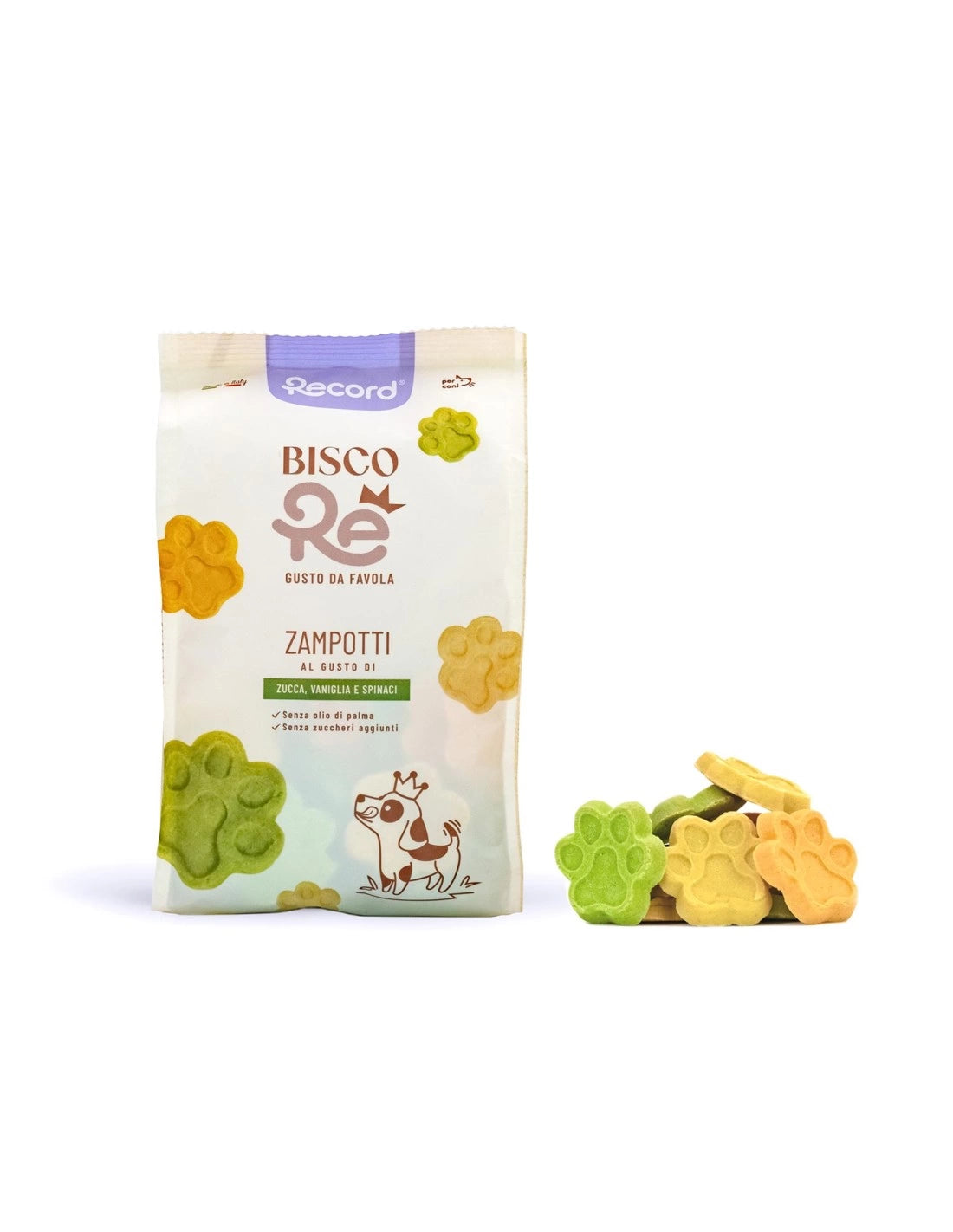 Record BiscoRe - Biscotti per cani Zampotti alla Verdura - 400 gr