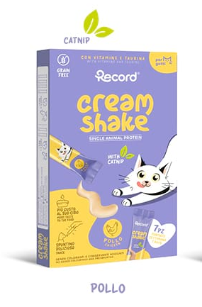 Snack di Mantenimento con cantnip - Pollo - Record - 7 stick x 12 gr