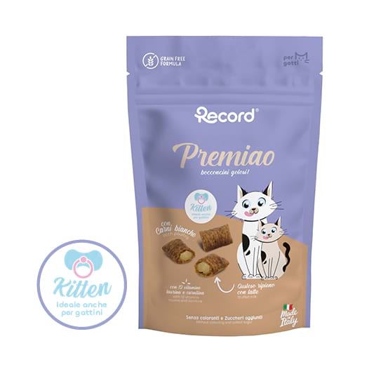 Snack Funzionale - Kitten - Carni bianche e crema di Latte - Record - 50 gr