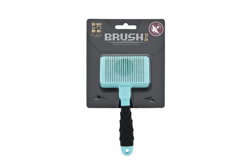 Ferribiella Brush Professional - Spazzola cani e gatti - Autopulente Eco Media
