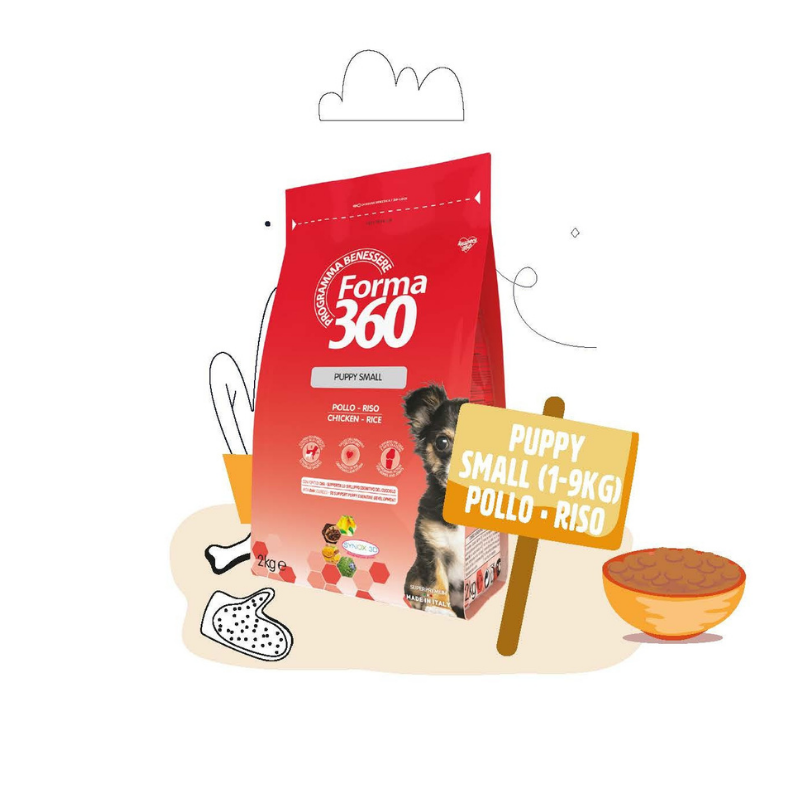 PUPPY SMALL 1-9 kg crescita POLLO e RISO - 2 Kg