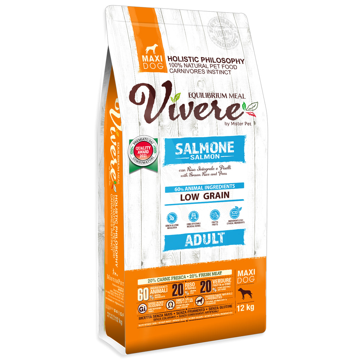 Vivere Dog Maxi Adult Salmone