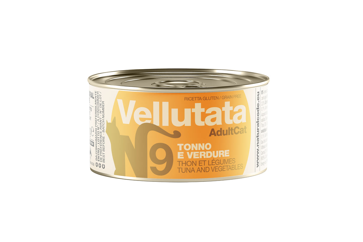 Natural Code - Umido Gatto - Tonno e Verdure V9 - Vellutata - Lattina 85g