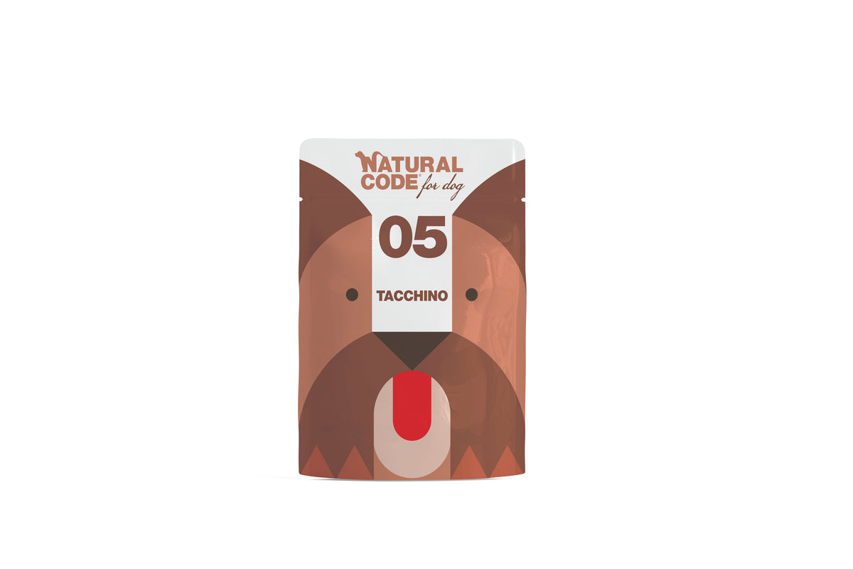 Natural Code - Umido Cane - Tacchino 05 - Busta 300g