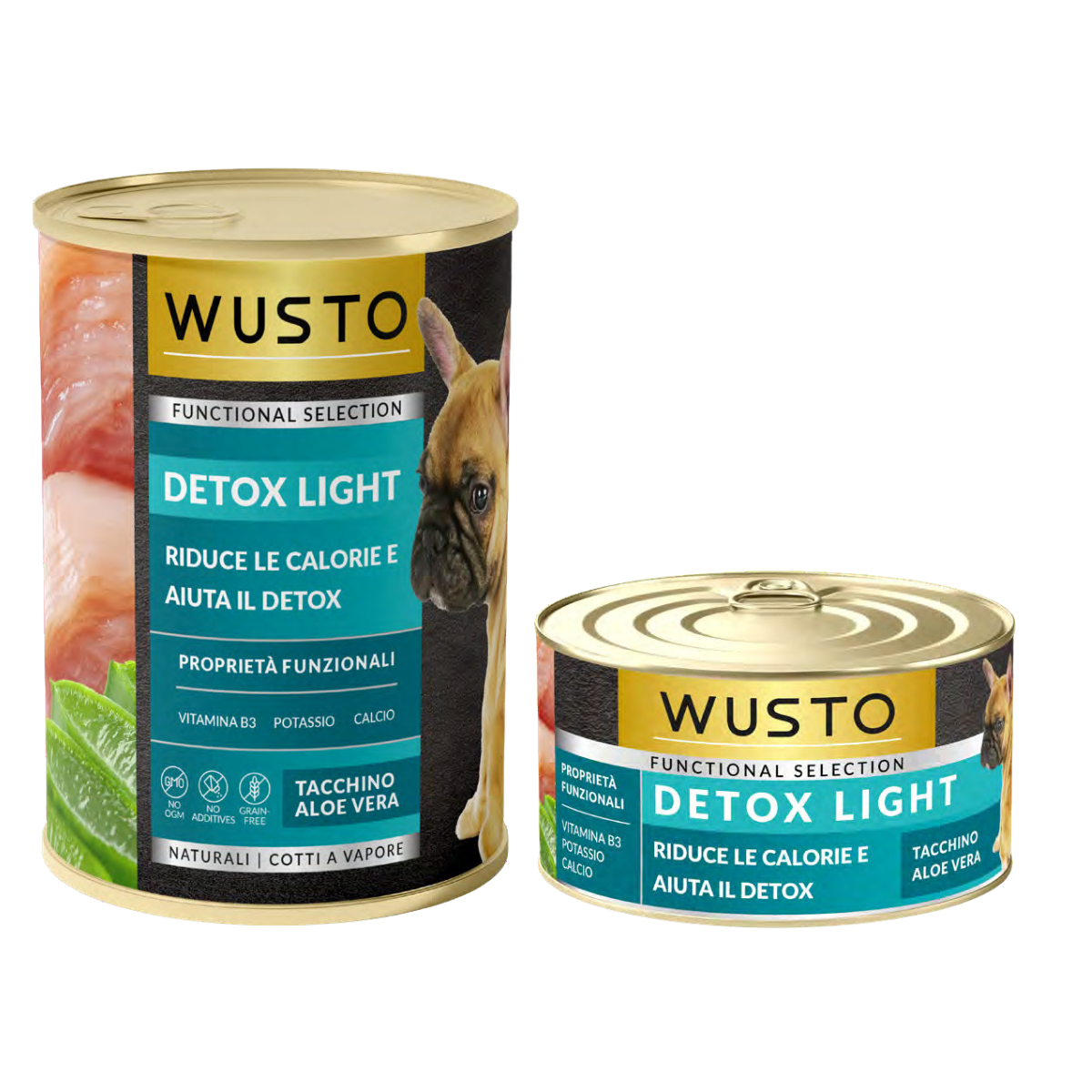 Wusto Linea Funcional Cane - Patè Detox Light Tacchino e Aloe Vera