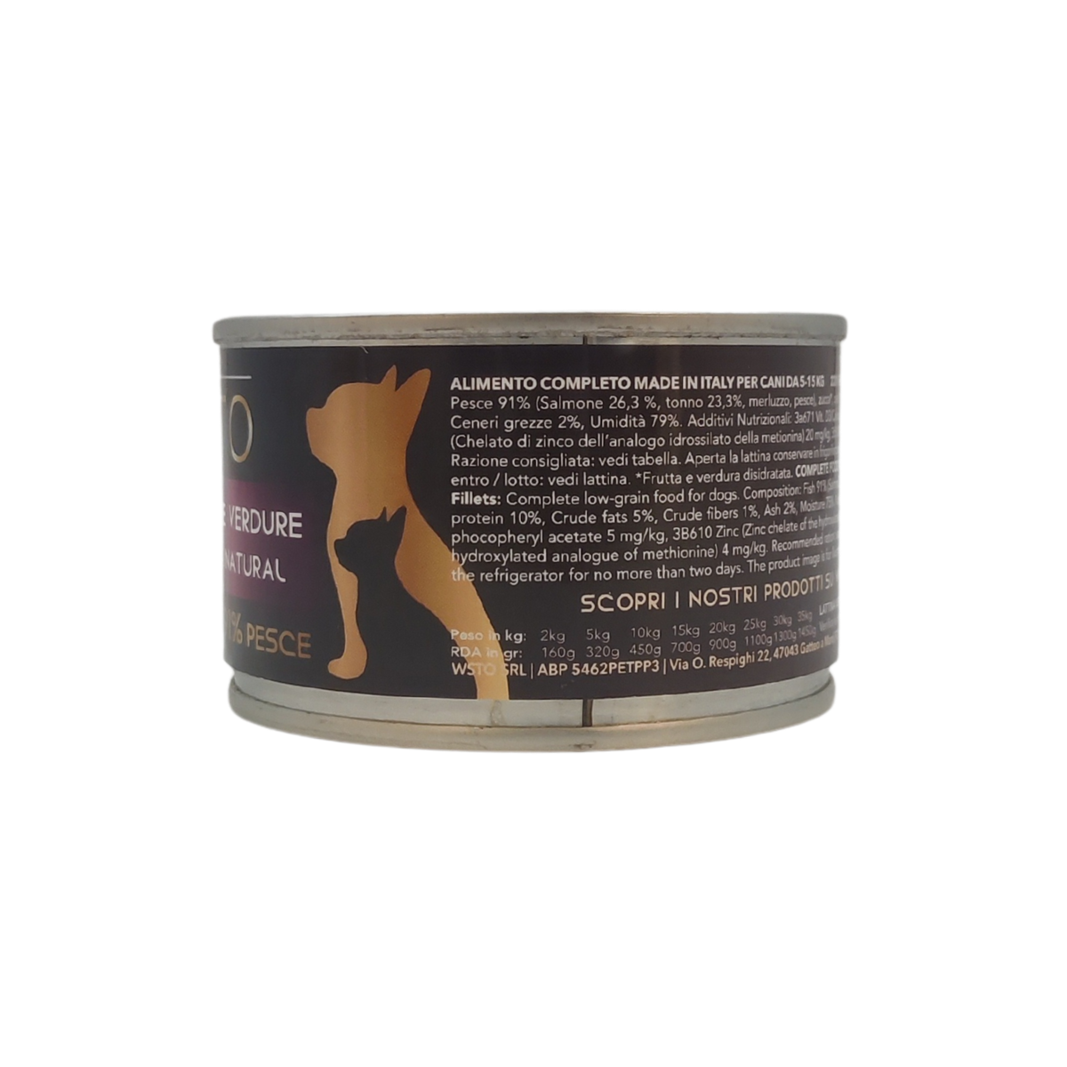 Tonno Salmone Verdure -  Filetti in Salsa Natural - Cotti al vapore - 91% di pesce - 150 g