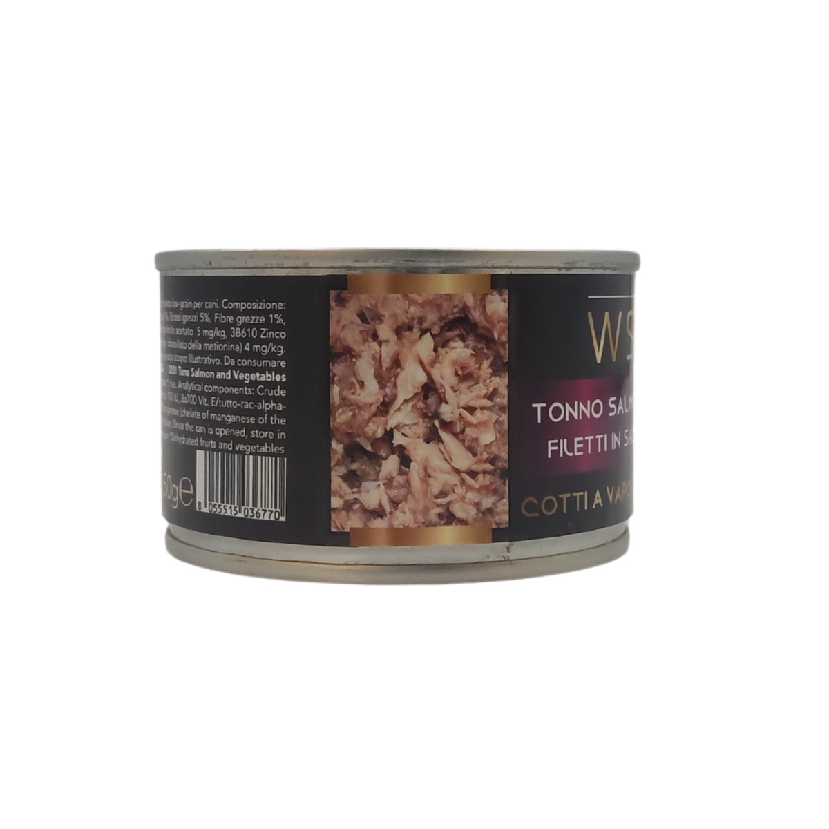 Tonno Salmone Verdure -  Filetti in Salsa Natural - Cotti al vapore - 91% di pesce - 150 g