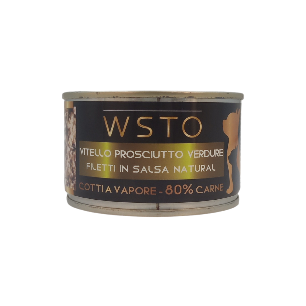 Vitello Prosciutto Verdure - Filetti in Salsa Natural - Cotti al vapore - 80% di carne - 150 g