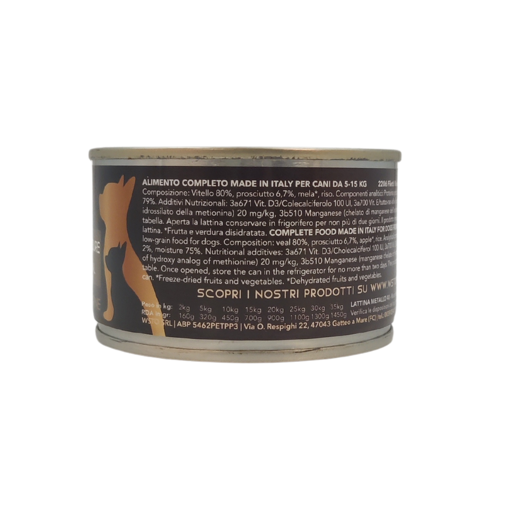 Vitello Prosciutto Verdure - Filetti in Salsa Natural - Cotti al vapore - 80% di carne - 150 g