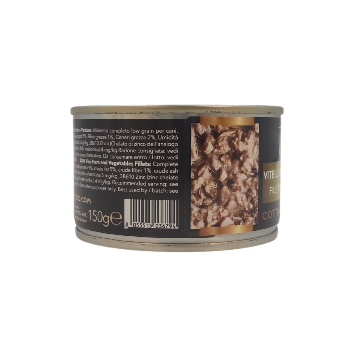Vitello Prosciutto Verdure - Filetti in Salsa Natural - Cotti al vapore - 80% di carne - 150 g