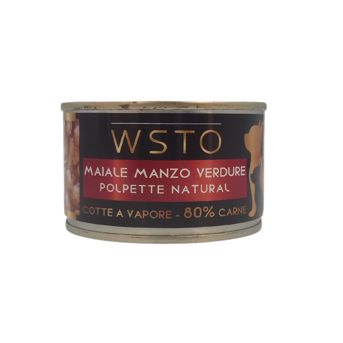 WSTO - Maiale Manzo Verdure - Polpette Natural - Cotte al vapore - 80% Carne