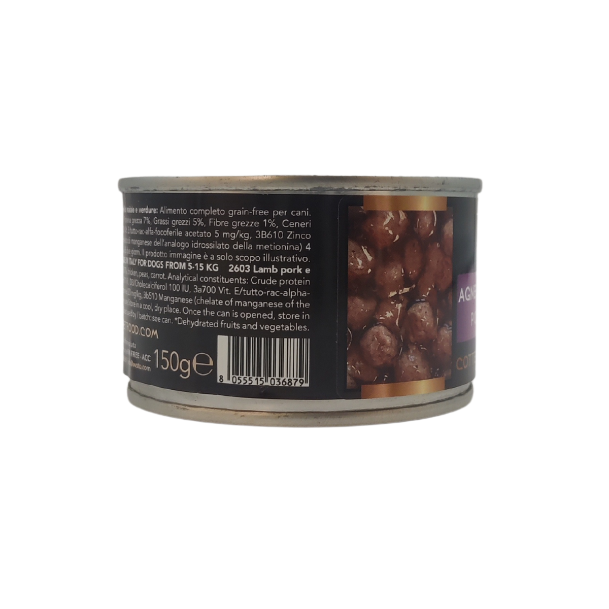 WSTO - Agnello Maiale Verdure - Polpette Natural - Cotte al vapore - 80% Carne
