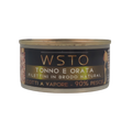 Tonno e orata - Filettini in brodo natural - Cotti al vapore - 90% Pesce - 85 g