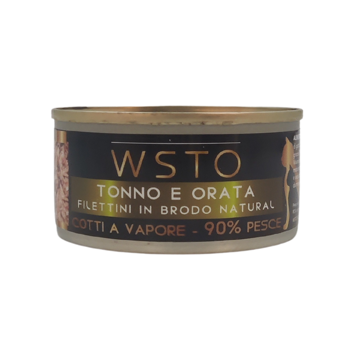 Tonno e orata - Filettini in brodo natural - Cotti al vapore - 90% Pesce - 85 g