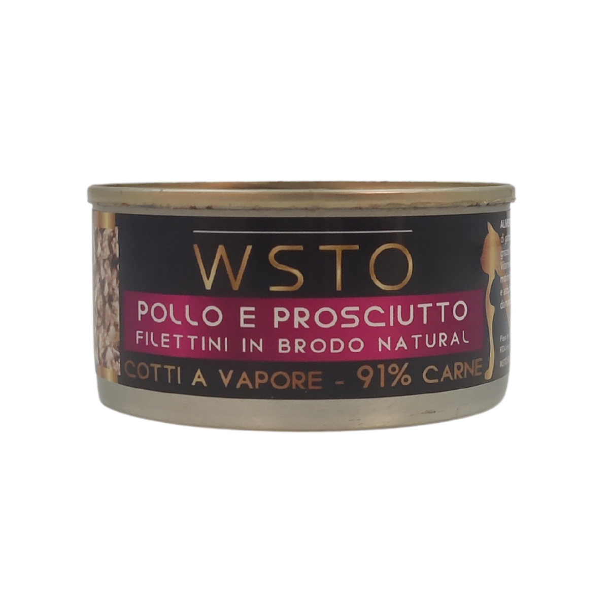 Pollo e prosciutto - Filettini in brodo natural - Cotti al vapore - 91% Carne - 85 g