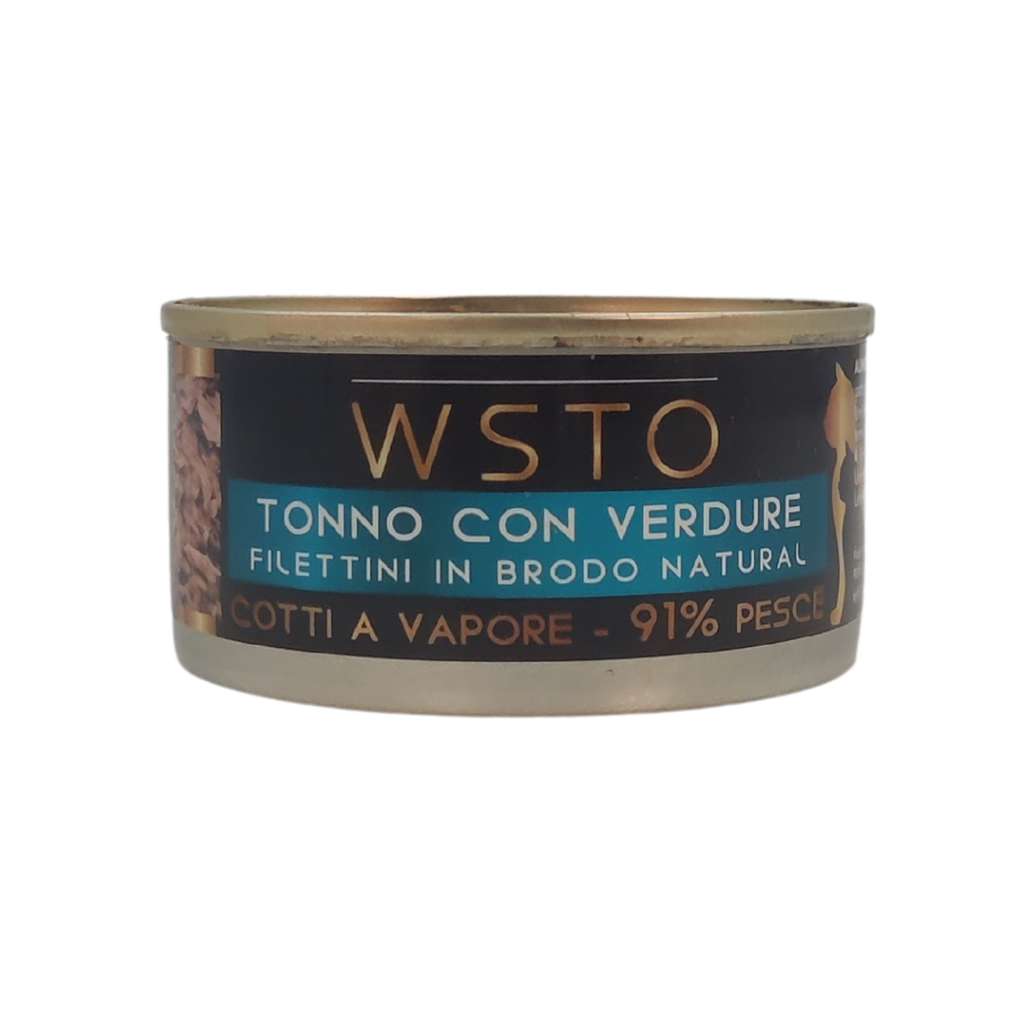 Tonno con verdure - Filettini in brodo natural - Cotti al vapore - 91% Pesce - 85 g