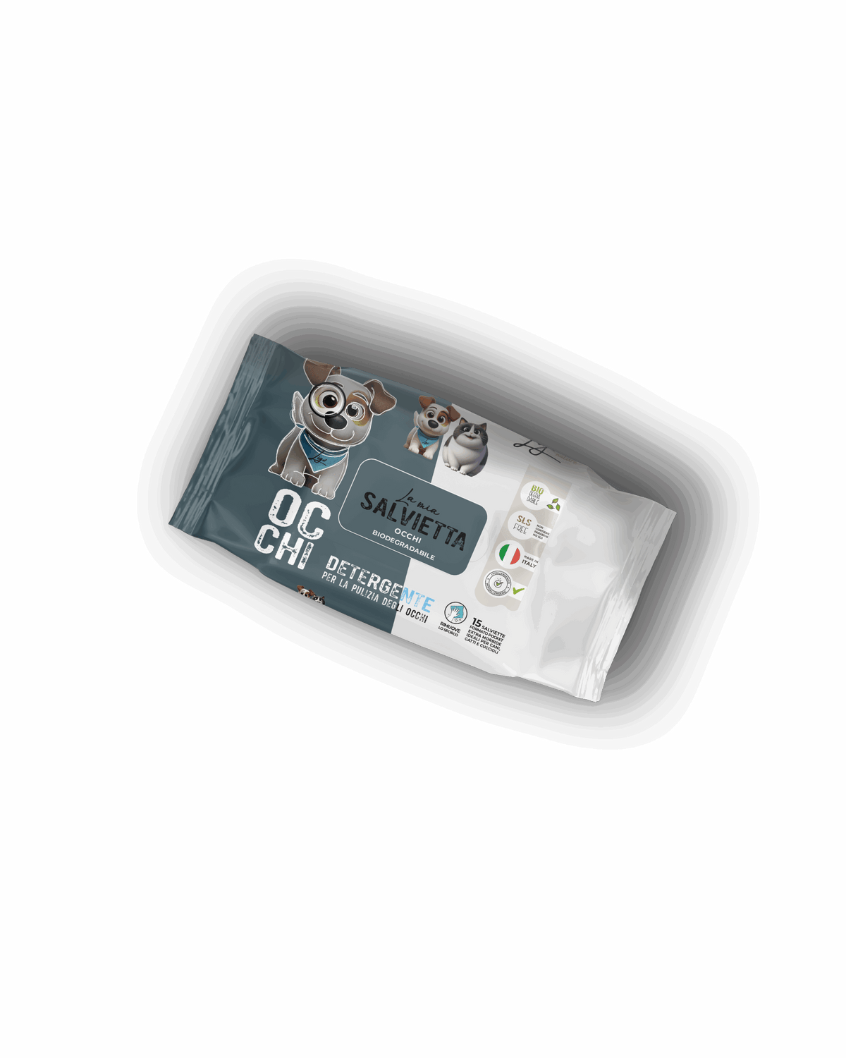 Ligo Nature - Salvietta pocket delicata occhi - per cane e gatto - 15 pz