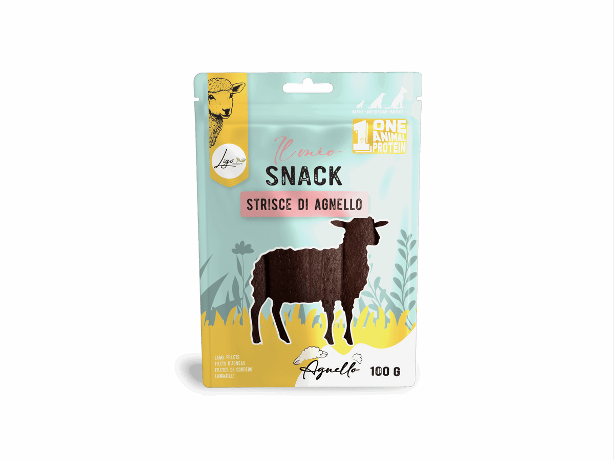 Ligo Nature - Snack Soft Strisce di Agnello - 100gr
