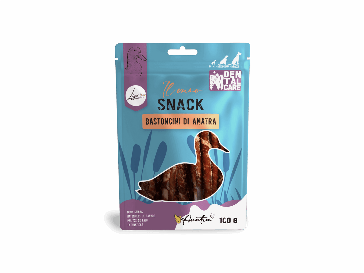 Ligo Nature - Snack Bastoncini di Anatra Dental Care - 100gr