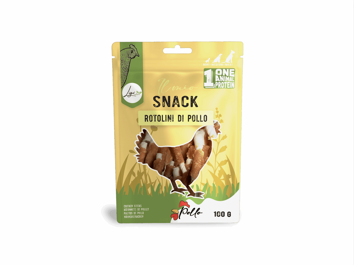 Ligo Nature - Snack Rotolini di Pollo Dental Care - 100gr