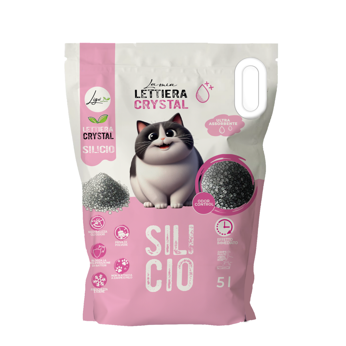 Ligo Nature - Lettiera per gatti - Lettiera al Silicio