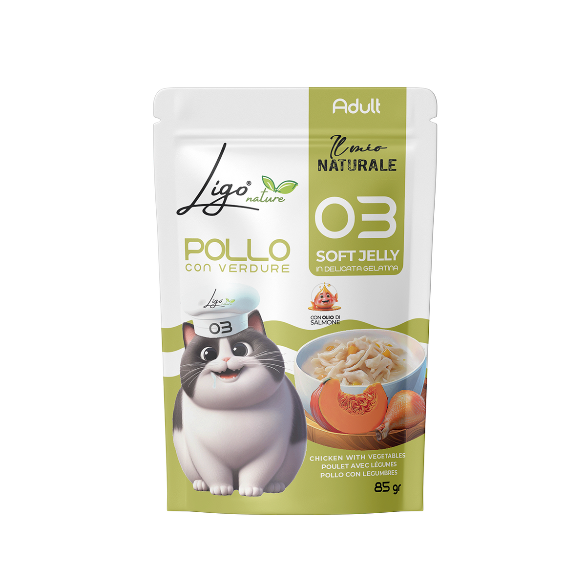 Ligo Nature - Soft Jelly Pollo con Verdure - 85gr