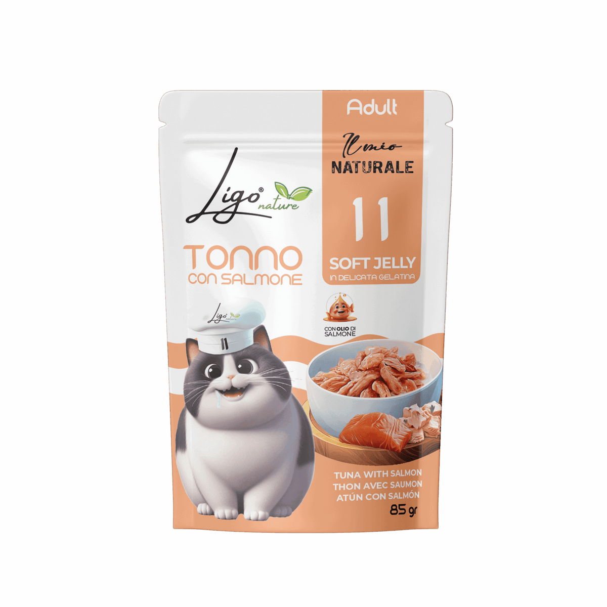 Ligo Nature - Soft Jelly Tonno con Salmone - 85gr