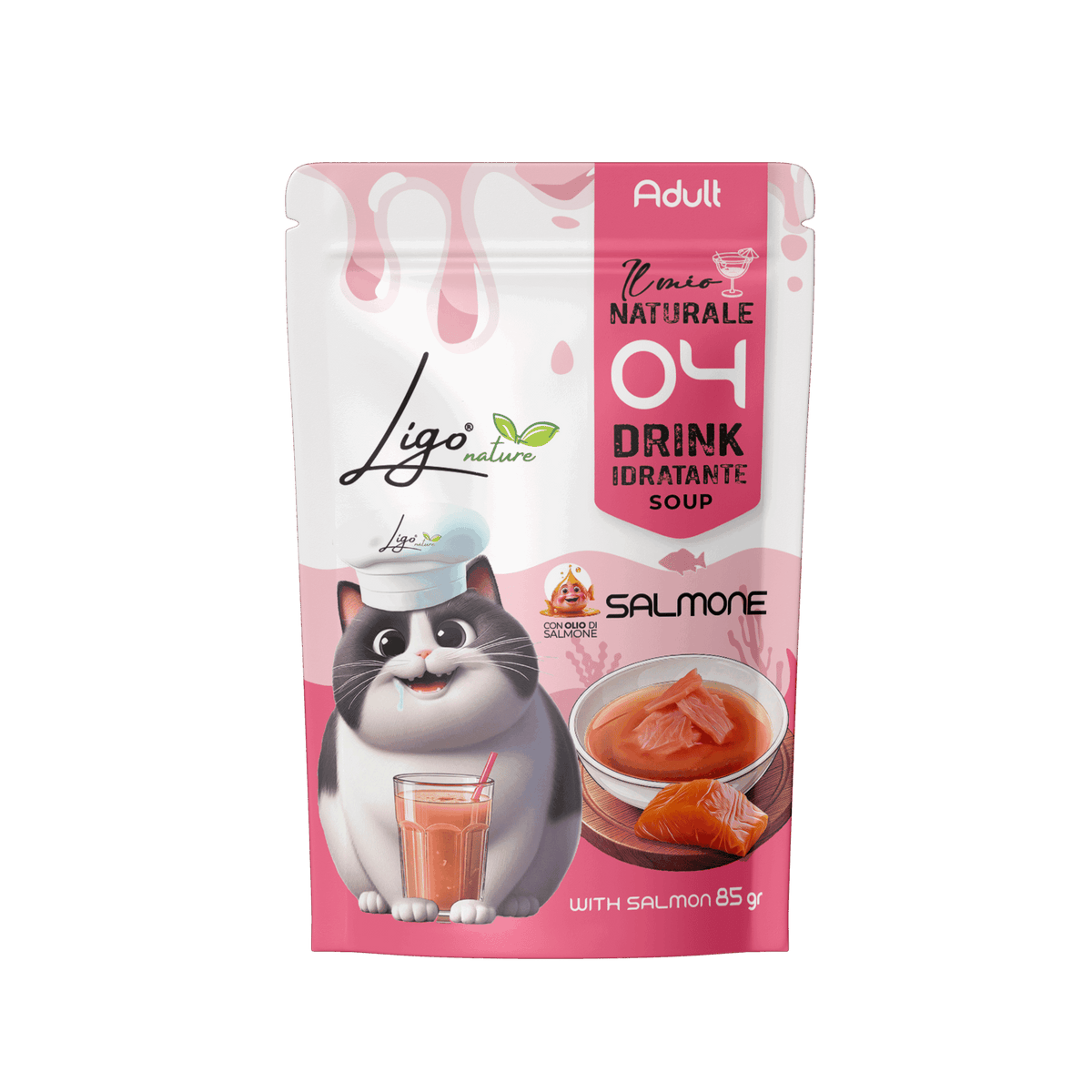 Ligo Nature - Soup Drink Salmone - 85 g