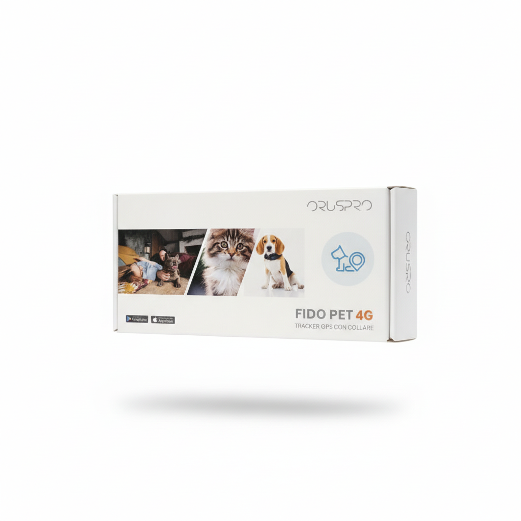 Oruspro - Fido Pet 4g tracker GPS con collare