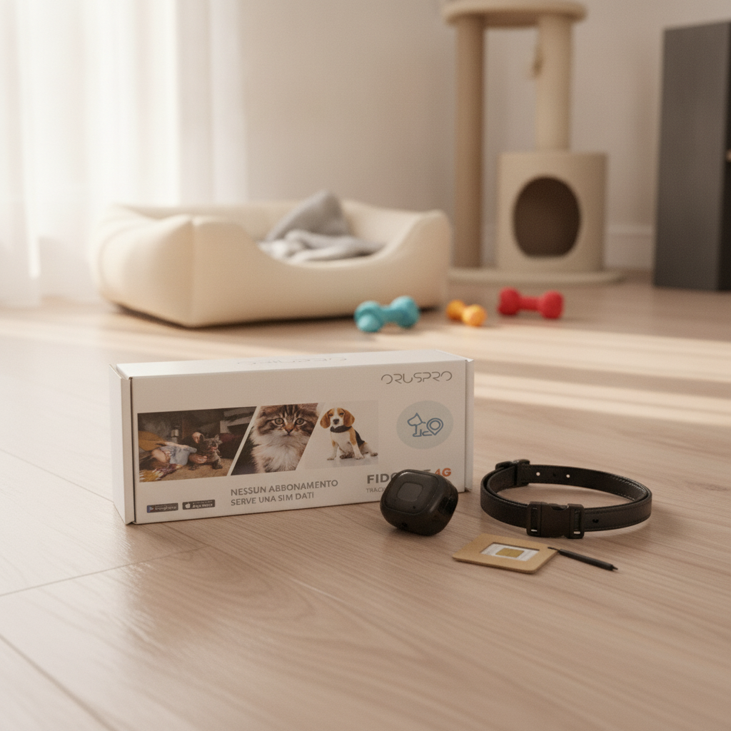 Oruspro - Fido Pet 4g tracker GPS con collare