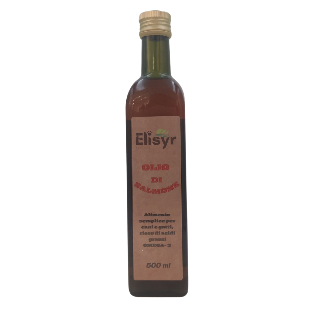 Olio di Salmone - Alimento semplice per cani e gatti - Elisyr