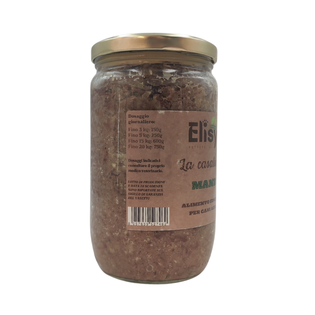 Manzo - Alimento completo per Cani Adulti - Elisyr La Casalinga