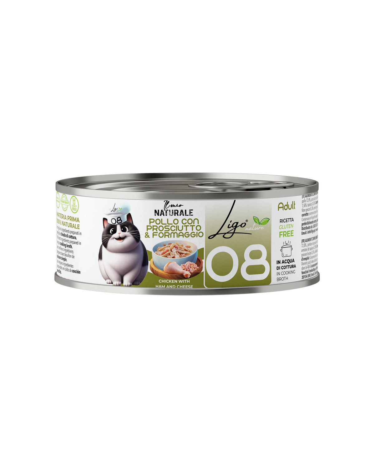 Ligo Nature - Pollo con prosciutto e formaggio - 85gr
