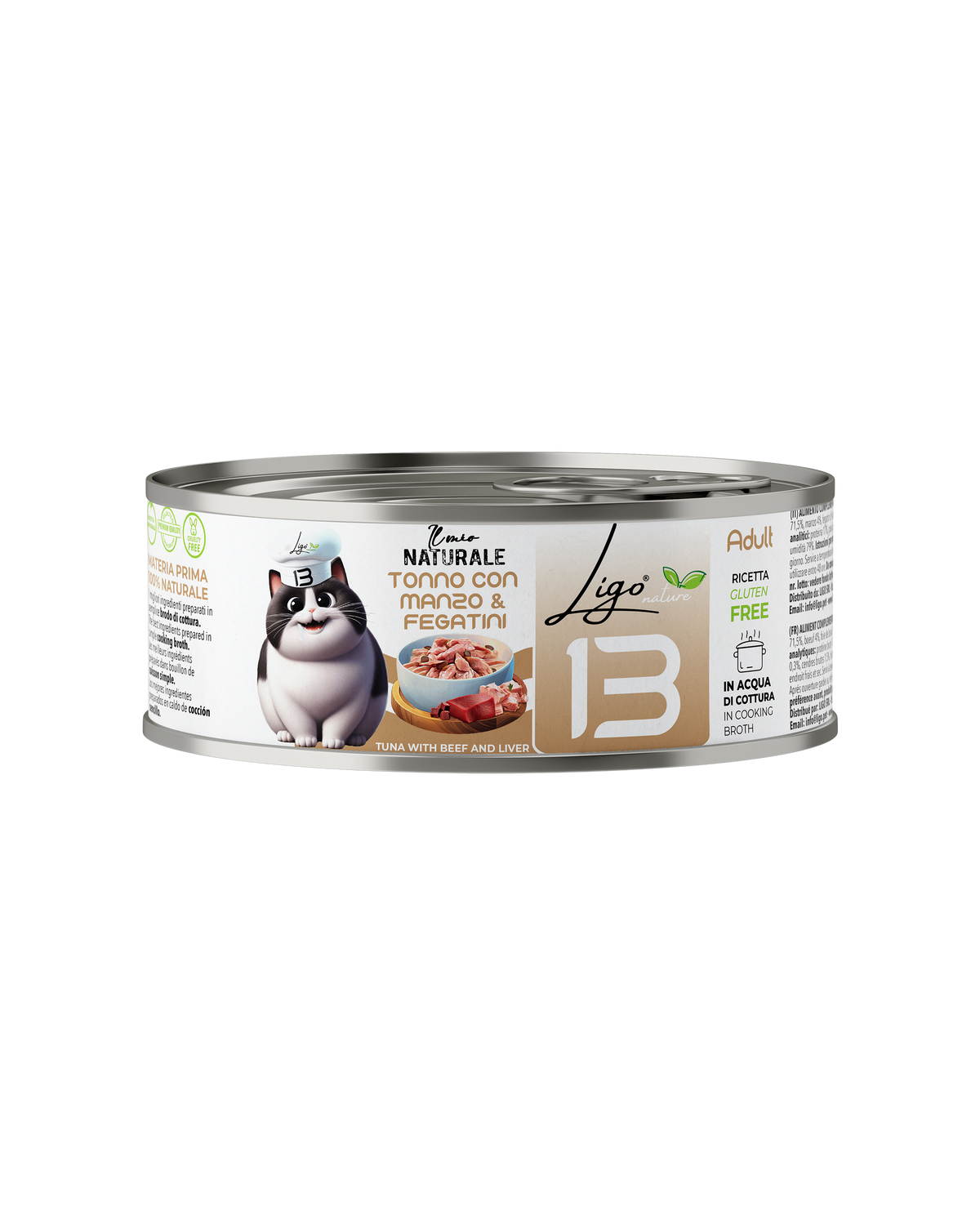 Ligo Nature - Tonno con manzo e fegatini - 85gr
