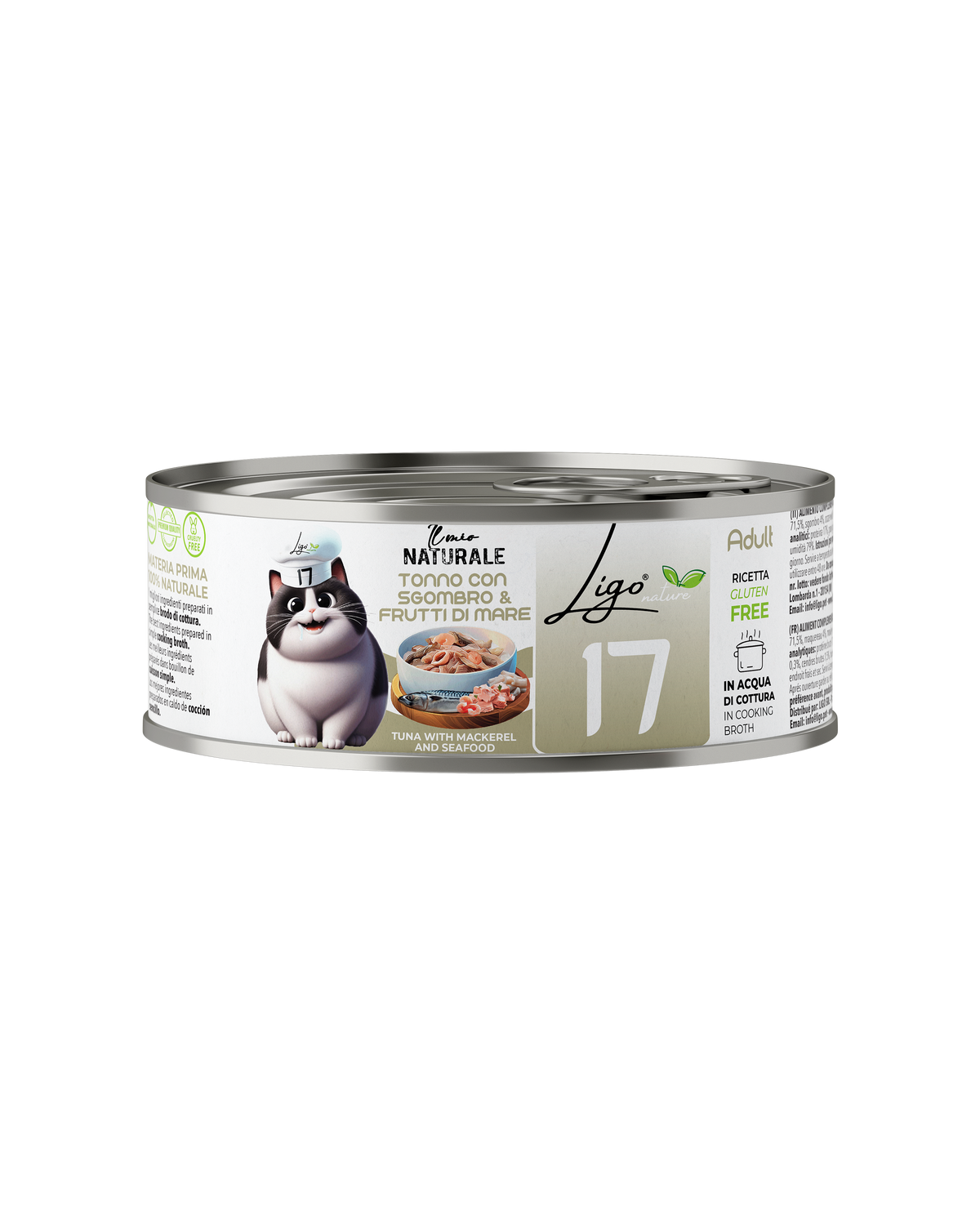 Ligo Nature - Tonno con sgombro e frutti di mare - 85gr