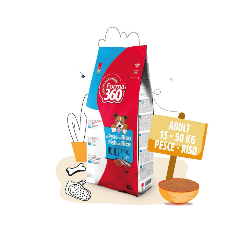 Pet 360 - ADULT 15-50 kg - PESCE e RISO