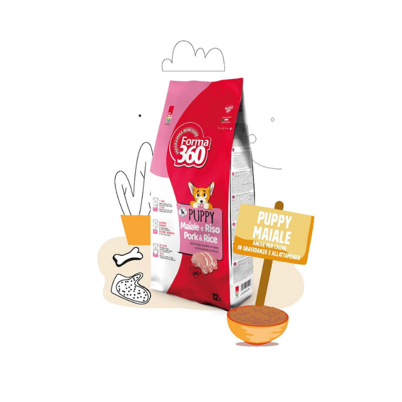 Pet 360 - PUPPY MAIALE e RISO